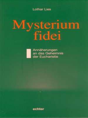 cover image of Mysterium fidei